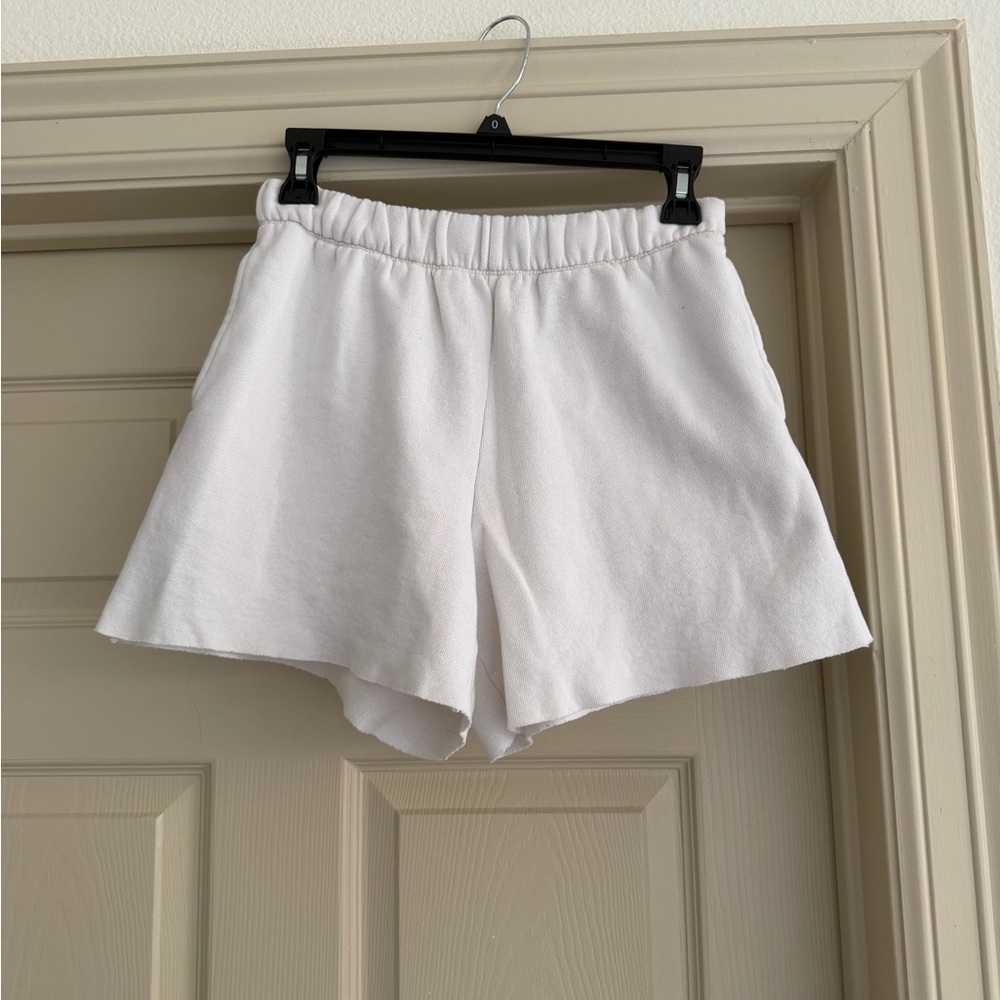 Aerie Women’s White Elastic Waist Casual Shorts
